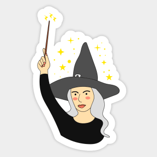 in a world full of princesses be a witch Sticker